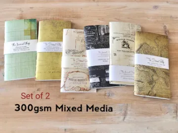 Show details for Travellers Notebooks Watercolor - Set of 2 Watercolor #2 Picture of Travellers Notebooks Watercolor - Set of 2 Watercolor #2