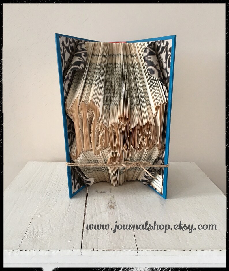 Journal Shop. Folded Book - Script Latin or Greek alphabet