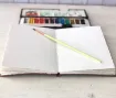 Handmade Watercolor Sketchbook with Deckled Edge